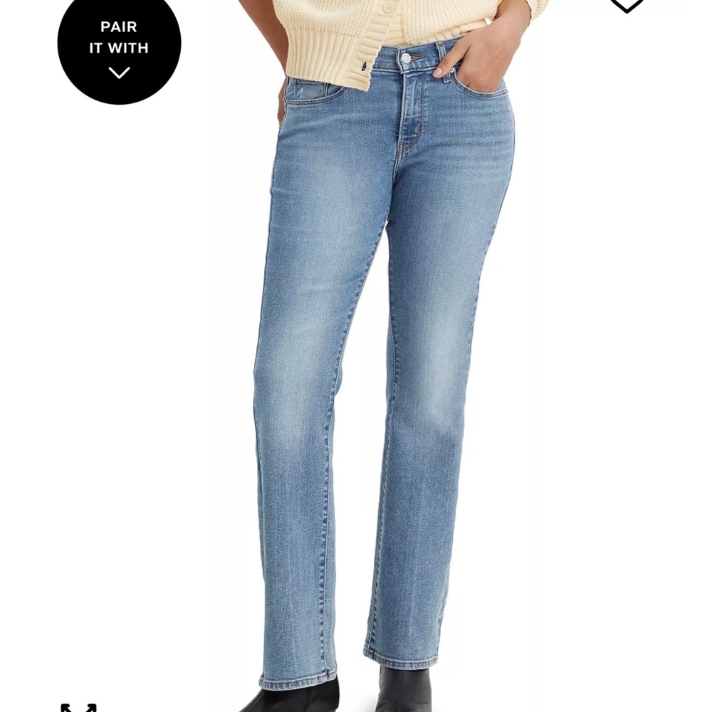 Levi's Relaxed Boot cut Women's Straight Leg Jeans - Light Blue Denim
